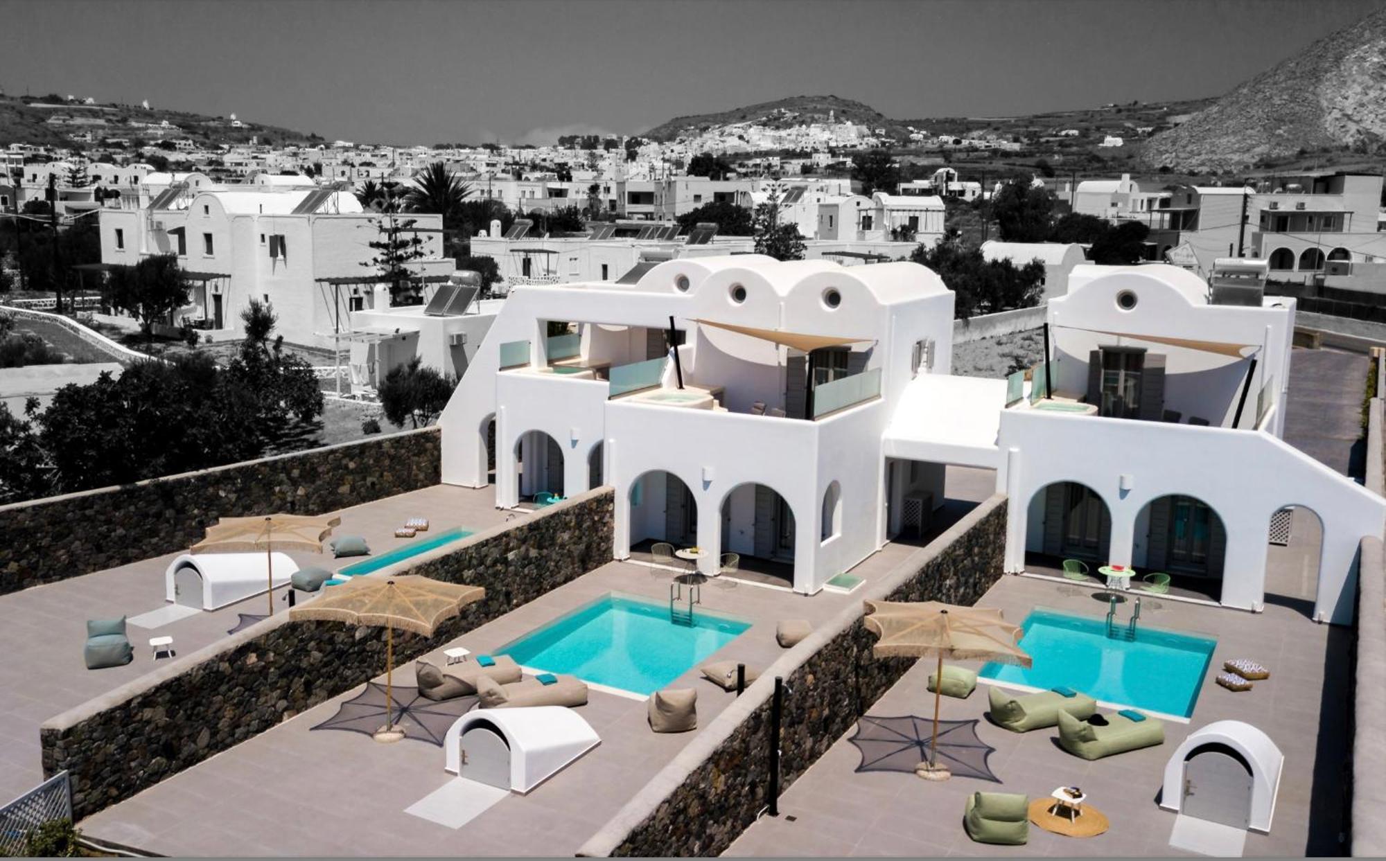 Modern Dome Homes Of Santorini Perísza Kültér fotó